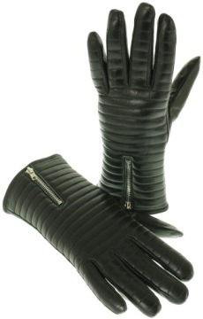 SKÓRZANE RĘKAWICZKI DAMSKIE OCIEPLANE S skóra 100%