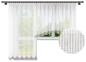 FIRANA GOTOWA BALKONOWA 150x250 + 400x150 CYRKONIE