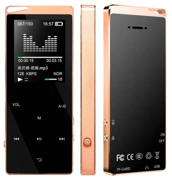 Odtwarzacz MP4 X03 16GB bluetooth głośnik MP3 złot