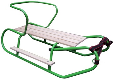 ПОЛЬСКИЕ САНКИ STRONG BASIC СО СПИНКОЙ И ПОДНОГКАМИ