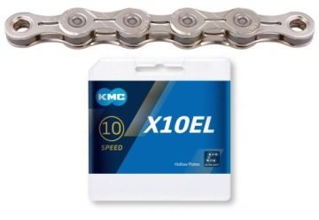 Цепочка KMC X10 EL 114 звеньев, серебро