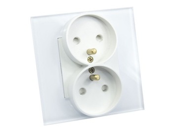 ЭЛЕКТРИЧЕСКАЯ РОЗЕТКА B-LINE С ДВОЙНЫМ СТЕКЛОМ