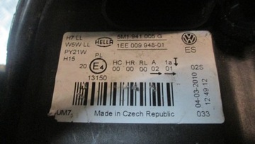 ФАРА ЛЕВАЯ ЕС ОРИГИНАЛ VW GOLF VI 6 PLUS