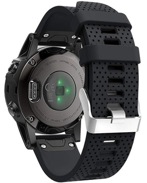 CZARNY Silikonowy Pasek Garmin FENIX 5S QuickFit