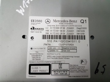 НАВИГАЦИЯ NAVI РАДИО MERCEDES SLK SLC W172 11- FV