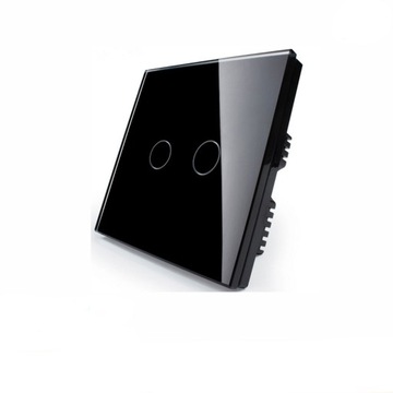 ДВОЙНОЙ СЕНСОРНЫЙ ВЫКЛЮЧАТЕЛЬ СВЕТА, СВЕТОДИОД, СТЕКЛО