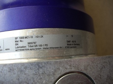 WITTENSTEIN ALPHA GEAR SP100S-MC1-10-1G1-2K