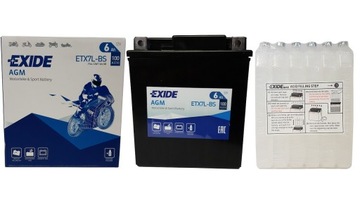 AKUMULATOR EXIDE BIKE AGM MOTOCYKLOWY YTX7L-BS 12V