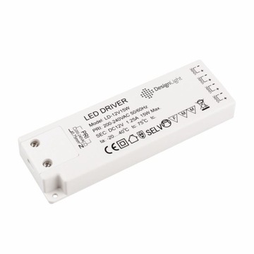 Zasilacz do LED 15W Z WBUDOWANYMI GNIAZDAMI MINI
