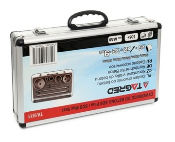 КОРОНКИ ДЛЯ БЕТОНА КОРОНКИ SDS PLUS SDS MAX 9 шт.