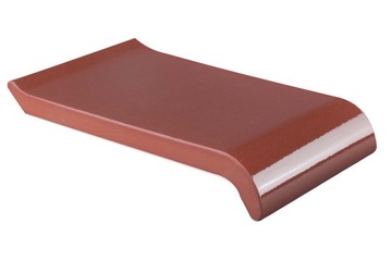 Parapety Ceramiczne Zewnętrzne Typ S 18 cm KASZTAN