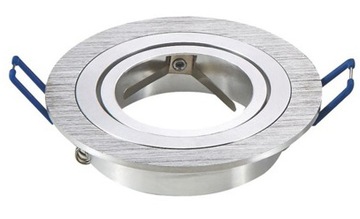 АЛЮМИНИЕВЫЙ галогенный светильник, круглый LED + GU10