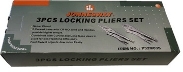 Клещи Jonnesway P32M03S с фиксатором 3 шт.
