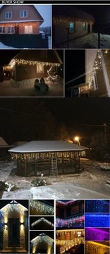 РОЖДЕСТВЕНСКАЯ ЕЛКА ОГНИ ICILS СВЕТОДИОДНЫЕ ЗАНАВЕСЫ ТЕПЛЫЙ БЕЛЫЙ ВСПЫШКА РОЖДЕСТВЕНСКАЯ ЕЛКА