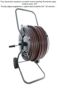 ТЕЛЕЖКА, МЕТАЛЛИЧЕСКАЯ, НЕ СКРУЧИВАЮЩИЙ САДОВЫЙ ШЛАНГ, 6-СЛОЙНЫЙ, BEST 1/2, НАБОР 50М