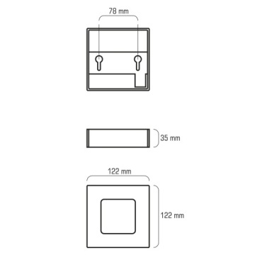 СВЕТИЛЬНИК ПАНЕЛЬНЫЙ СВЕТОДИОДНЫЙ 9ВТ ПОВЕРХНОСТНЫЙ ПОТОЛОЧНЫЙ IP20