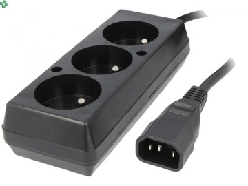Przedłużacz UPS z trzykrotnym gniazdem