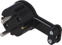 Wtyczka WT-16 ultra płaska czarna