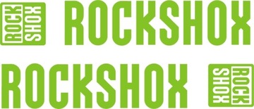 ROCK SHOX 136-B Seledynowa Naklejka Amortyzator