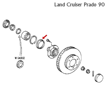 GUFERO NÁBOJE PŘEDNÍ LAND CRUISER PRADO 90