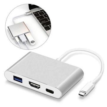 Adapter HUB USB-C 3.1 do USB 3.0 HDMI USB-C