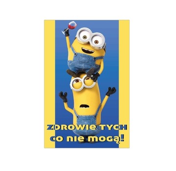 ŚMIESZNE Naklejki WÓDKA ZABAWNE MINIONKI WINO
