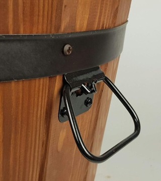 МАЛЕНЬКИЙ КРУГЛЫЙ ЦВЕТОЧНЫЙ ГОРШОК ДЕРЕВЯННЫЙ САДОВЫЙ ЦВЕТОЧНЫЙ ГОРШОК ЦВЕТОЧНАЯ КЛУМБА 9л