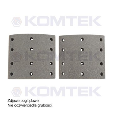 Okładzina hamulcowa Sisu bęben 414 szerokość 180mm