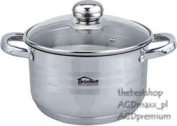 GARNEK 3,4l. POKRYWKA szklana indukcja-gaz 3/4204