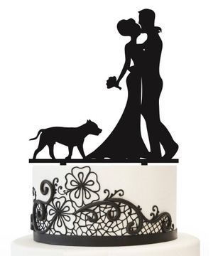 Toper topper para młoda z psem i pies AMSTAF P1A