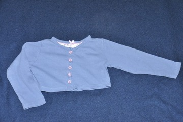 COOL CLUB- FAJNE BAWEŁNIANE BOLERKO R.86 CM