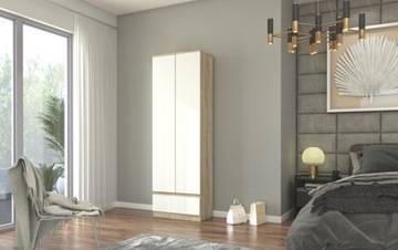 Гардероб, офисный книжный шкаф, 60 см, sonoma mix B-4