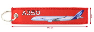 Плетеный брелок Airbus A350 СНИМИТЕ ПЕРЕД ПОЛЕТОМ