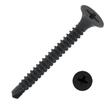3,5x45 WKRĘTY KARTON GIPS SAMOWIERCĄCE DO PŁYT GK METALU CZARNE 1kg