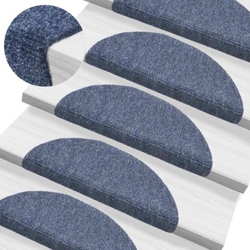 vidaXL Самоклеящиеся чехлы для лестниц 56x17x3 см, синие