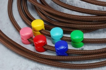 коричневый разноцветный плетеный кабель для лампы паук LOFT ретро PRL DIY