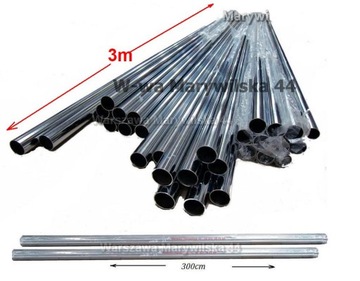 ТРУБА ХРОМИРОВАННАЯ FI25 длиной 3 м. ВАРШАВА МАРИВИЛСКА 44