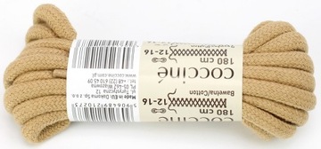 Sznurowadła bawełniane 180cm 5mm- Beżowe Coccine