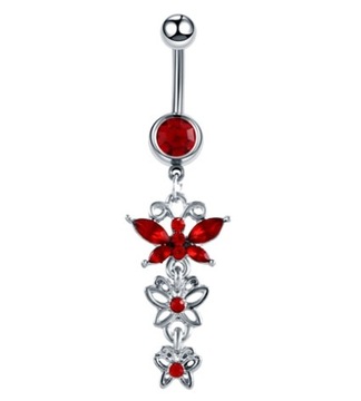 PIERCING DO PĘPKA KOLCZYK DAMSKI MOTYL 41