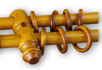 Карниз для штор из цельной древесины, одиночный, ТРАДИЦИОННЫЕ окрашенные деревянные карнизы