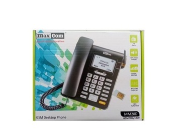 СТАЦИОНАРНЫЙ ТЕЛЕФОН С SIM-КАРТОЙ MAXCOM MM28D