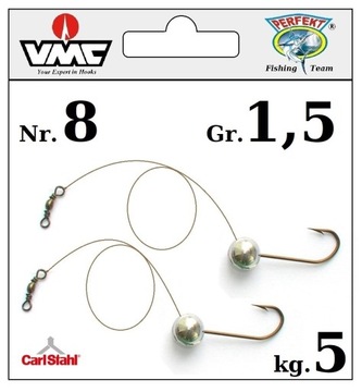 2 x JIG + STALKA = MOC PAPROCHA H-8 / 1,5gr / 5 kg