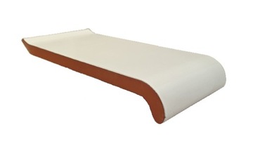Parapety ceramiczne zewnętrzne Typ S 16 cm BIAŁE