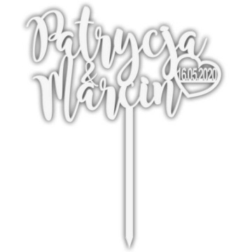 ТОППЕР ИНСТРУКЦИЯ СВАДЕБНЫЙ ТОРТ НАЗВАНИЯ СЕРДЦЕ ДАТА БЕЛЫЙ