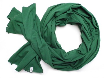 ДЛИННЫЙ ШАРФ, зеленый хлопковый шарф