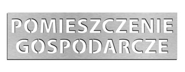 Piktogram, Tabliczka, POMIESZCZENIE GOSPODARCZE
