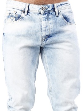 Брюки Cipo Baxx Светлые потертые джинсы IceBlue