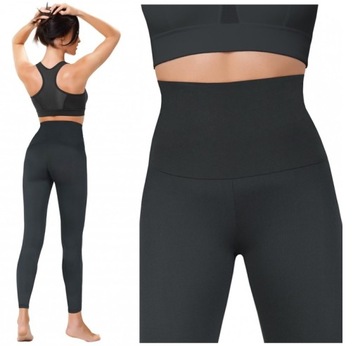 MODELUJĄCE LEGGINSY LEGINSY GETRY HIGH Wysoki stan damskie SIŁOWNIA 38 M