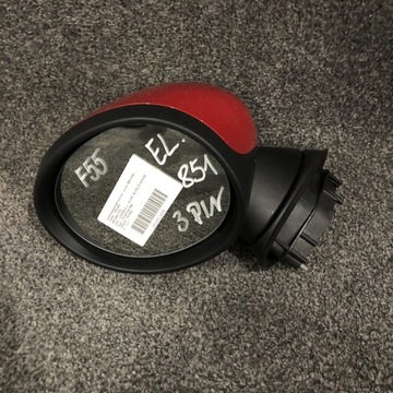MINI COOPER F55 F56 ZRCÁTKO LEVÉ 3 PIN BARVA 851