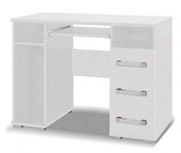 Biurko 100 cm + 3 szuflady biały mat X31